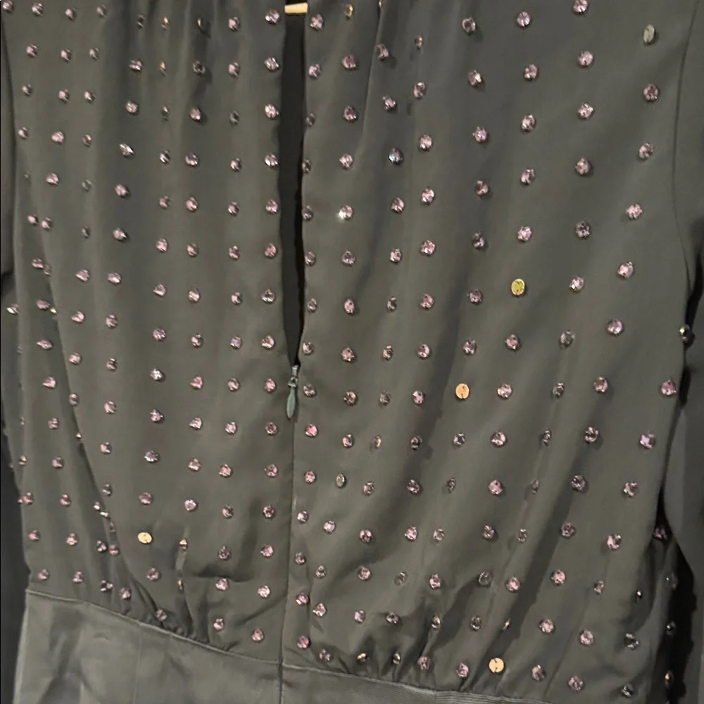 LK Bennett Dark blue Long Sleeve Dress with Studded Accents - Picture 11 of 11